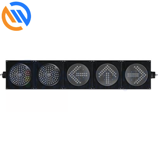 Đèn Giao Thông 5 Bóng 200mm (Đỏ & Vàng, cùng ba mũi tên xanh)