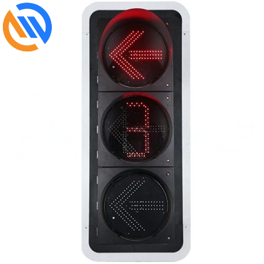 Đèn tín hiệu giao thông mũi tên xanh 400mm Đỏ vàng (Có đồng hồ đếm ngược)